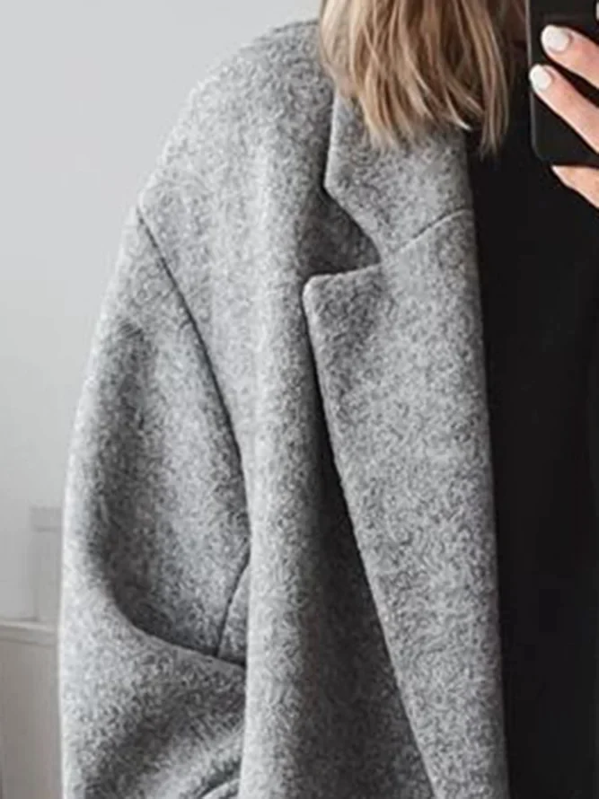 Celia Women’s Oversized Wool Coat – Elegant Warm Winter Coat with Relaxed Fit