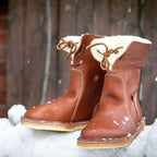 Emersyn Women’s Winter Boots – Waterproof Heated Boots with Wool Lining & Stable Heel
