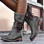 Daphne Women’s Leather Boots – Elegant Classic Boots with Cushioned Comfort Sole
