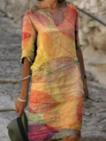 Kori Women’s Linen Summer Dress – Lightweight Breathable Elegant Casual Maxi Dress