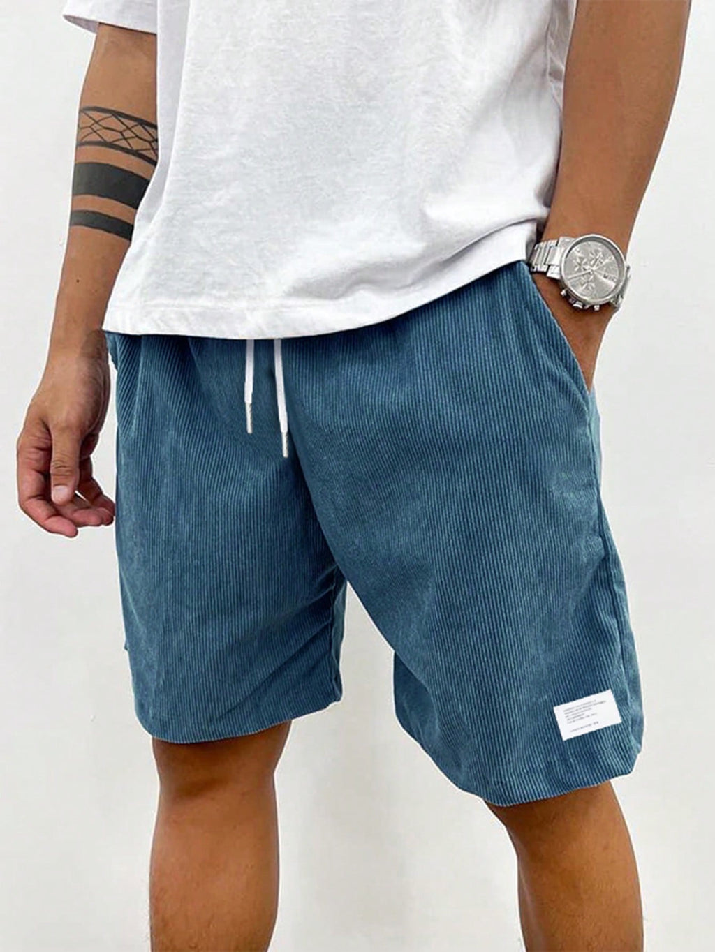 Zachary Men’s Corduroy Shorts – Comfortable Stretch Casual Summer Shorts for Everyday Wear