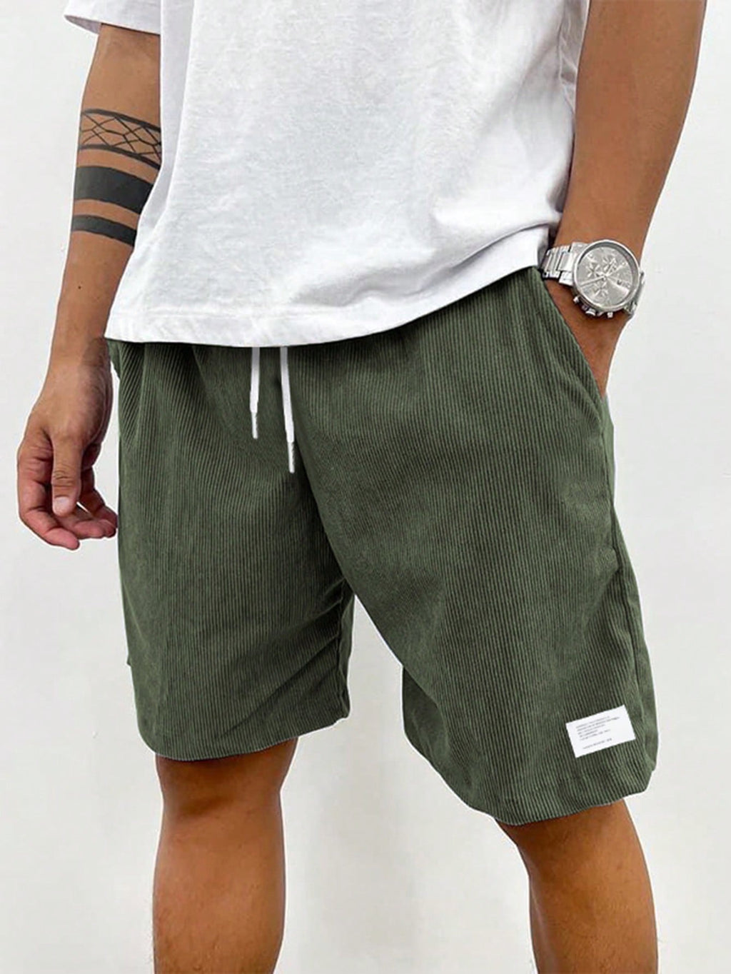 Zachary Men’s Corduroy Shorts – Comfortable Stretch Casual Summer Shorts for Everyday Wear