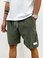 Zachary Men’s Corduroy Shorts – Comfortable Stretch Casual Summer Shorts for Everyday Wear