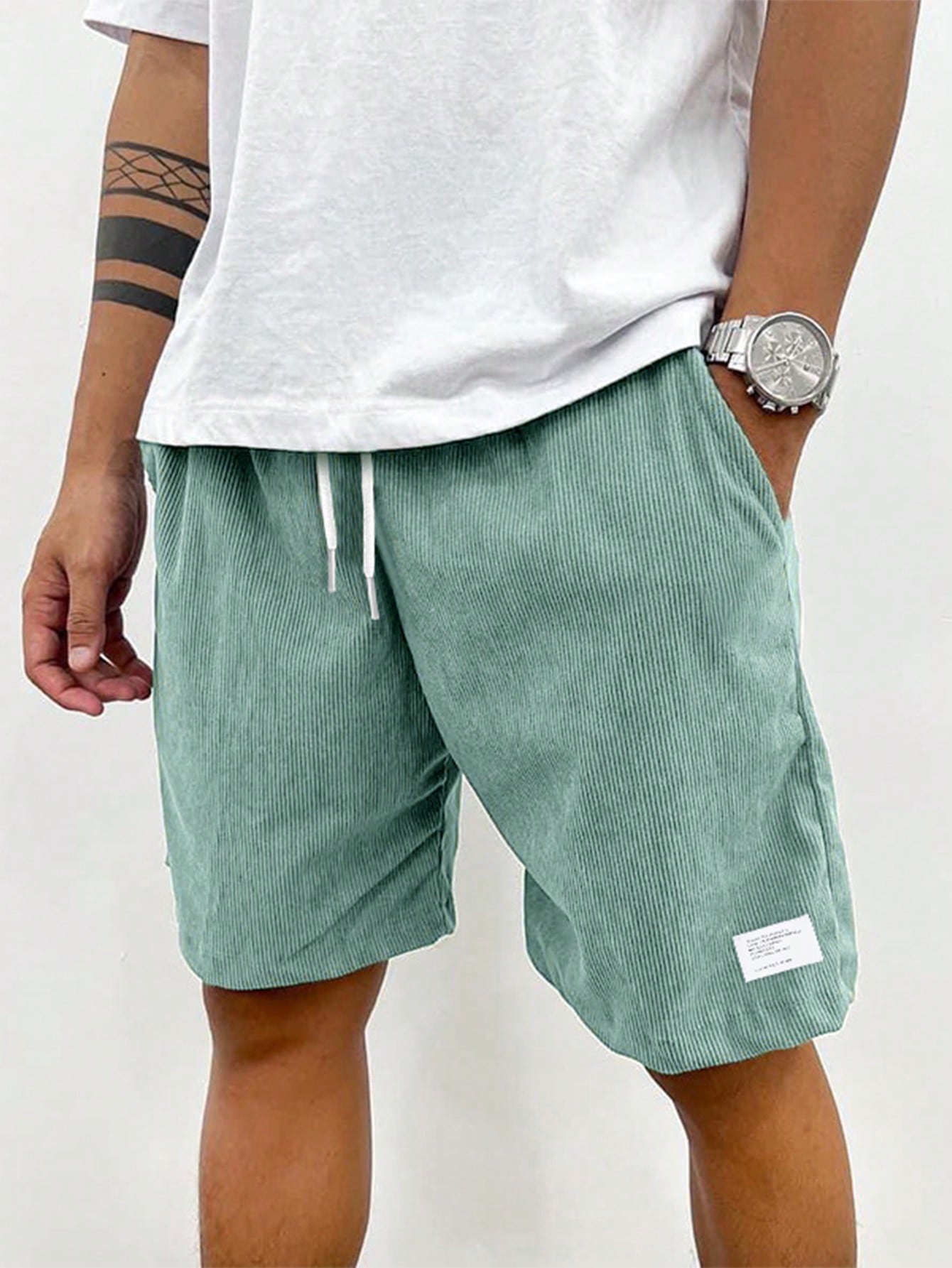 Zachary Men’s Corduroy Shorts – Comfortable Stretch Casual Summer Shorts for Everyday Wear