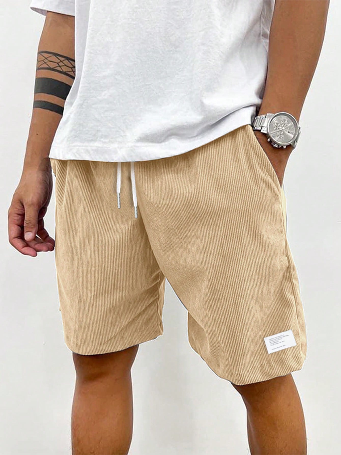 Zachary Men’s Corduroy Shorts – Comfortable Stretch Casual Summer Shorts for Everyday Wear