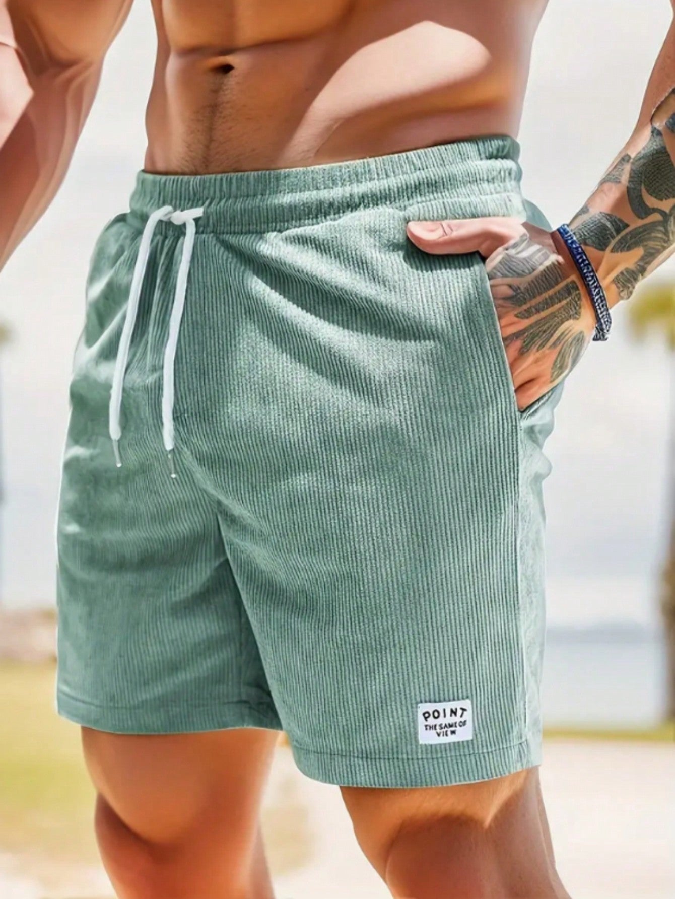 Zachary Men’s Corduroy Shorts – Comfortable Stretch Casual Summer Shorts for Everyday Wear