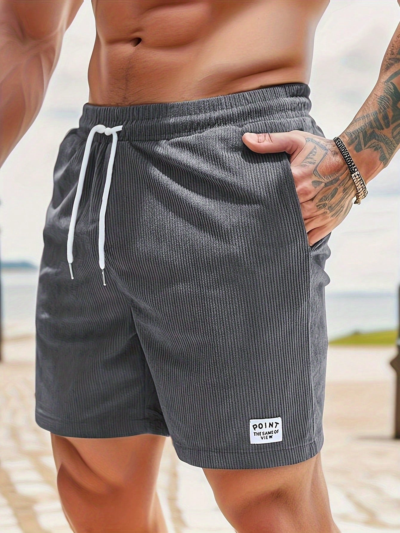 Zachary Men’s Corduroy Shorts – Comfortable Stretch Casual Summer Shorts for Everyday Wear