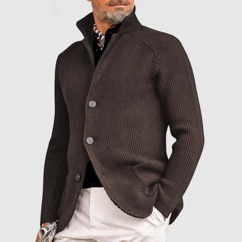 Francis Men’s Wool Cardigan – Elegant Warm Knit Jacket for Casual & Smart Wear