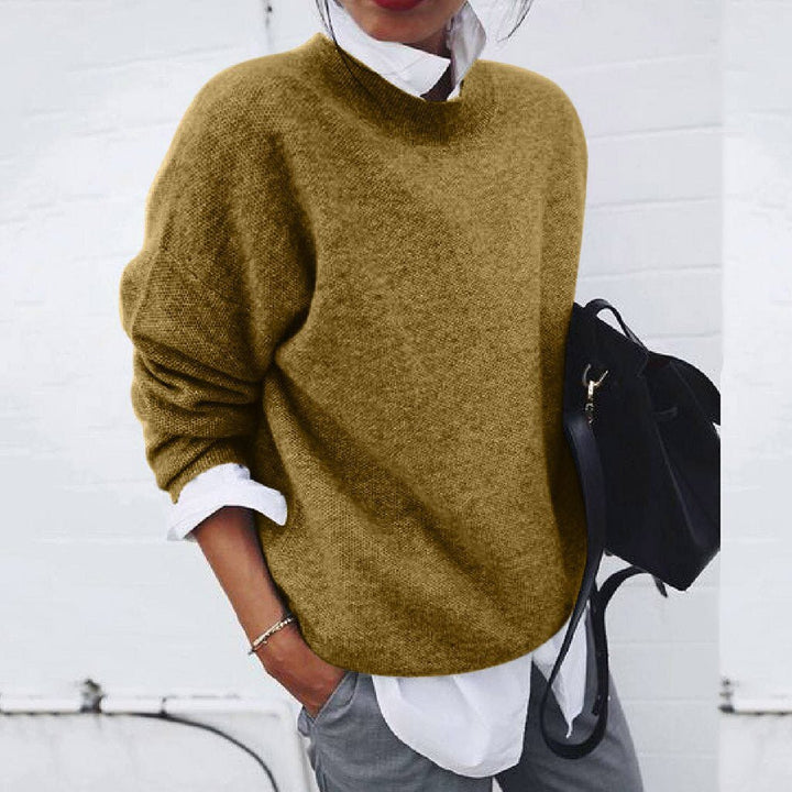 Elena Women’s Cashmere Jumper – Soft Lightweight Knit Crew Neck Sweater