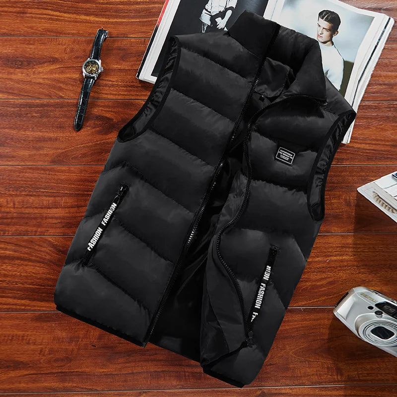 Clarence Men’s Quilted Gilet – Warm Sleeveless Puffer Vest with Zip Closure
