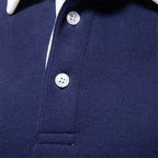 Hugo Men’s Polo Sweater – Breathable Long Sleeve Knit with Classic Smart Casual Fit
