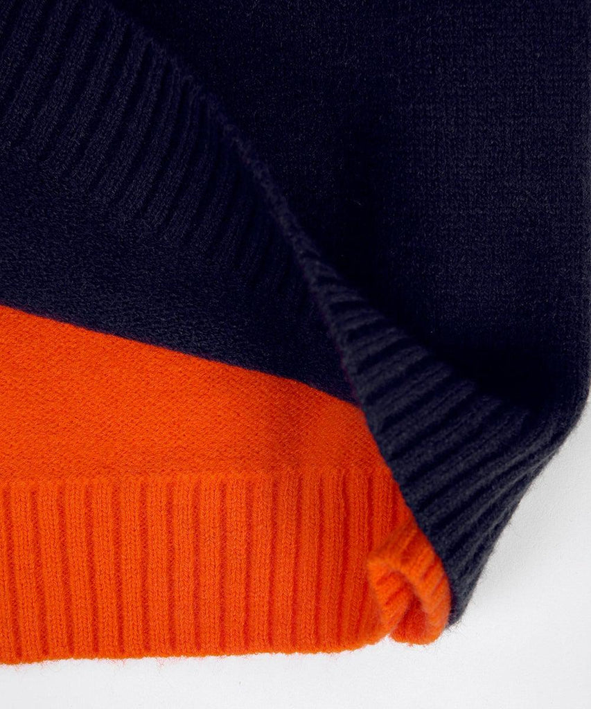 Veronica Women’s Colour Block Jumper – Soft Cotton Knit Pullover with Slim Fit