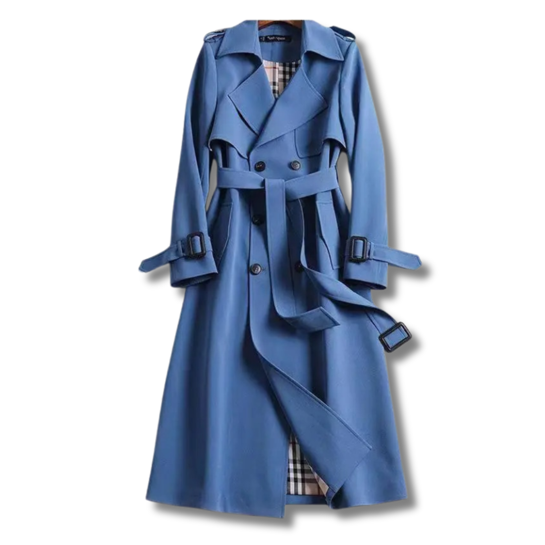 Emilia Women’s Trench Coat – Elegant Long Jacket for Smart & Casual Wear