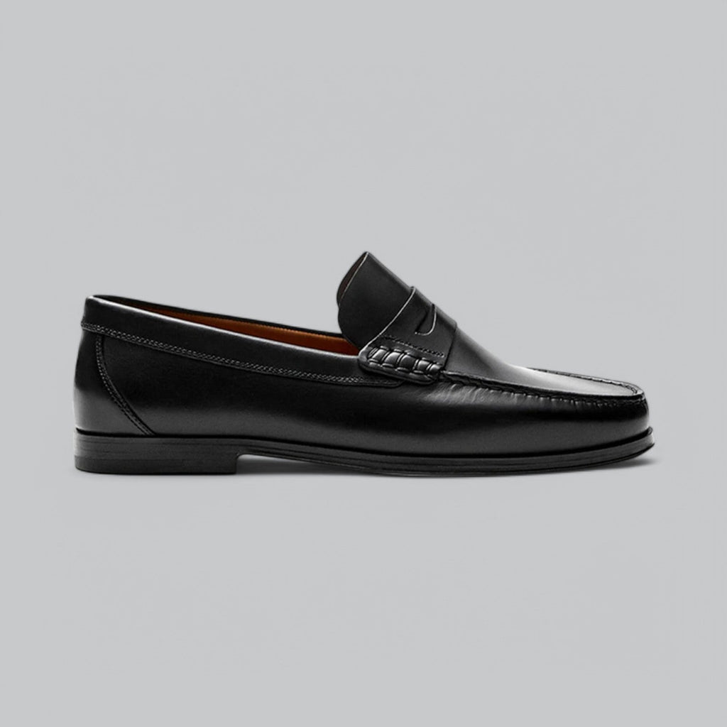 Joel Men’s Leather Loafers – Smart Casual Slip-On Moccasins with Lightweight Sole