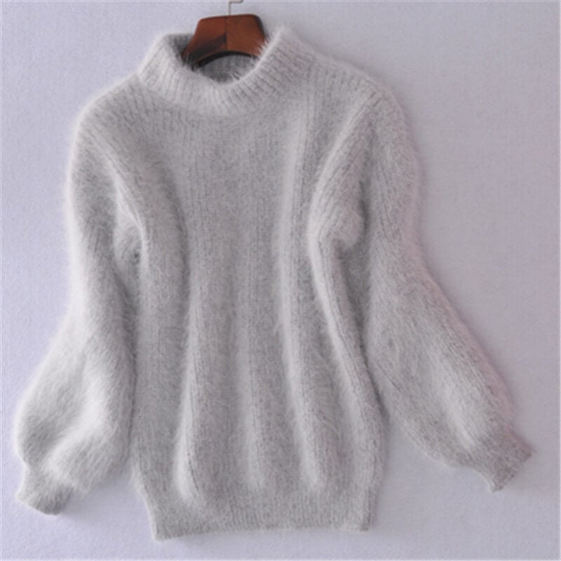 Emilie Women’s Knitted Wool Jumper – Soft Warm Pullover with Relaxed Elegant Fit