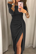 Feliza Women’s Midi Dress – Elegant Sequin Evening Dress with Flattering Fit