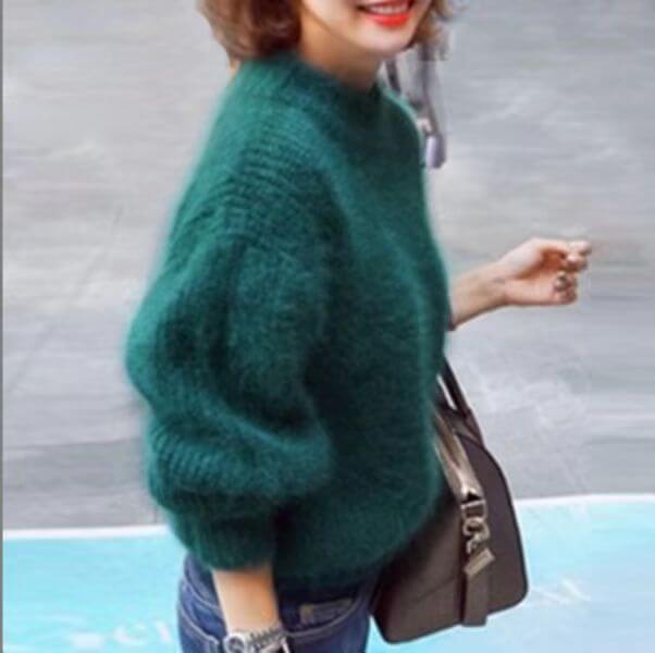 Emilie Women’s Knitted Wool Jumper – Soft Warm Pullover with Relaxed Elegant Fit
