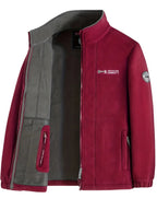 Julius Men’s Fleece Jacket – Warm Breathable Outdoor Zip-Up Winter Coat