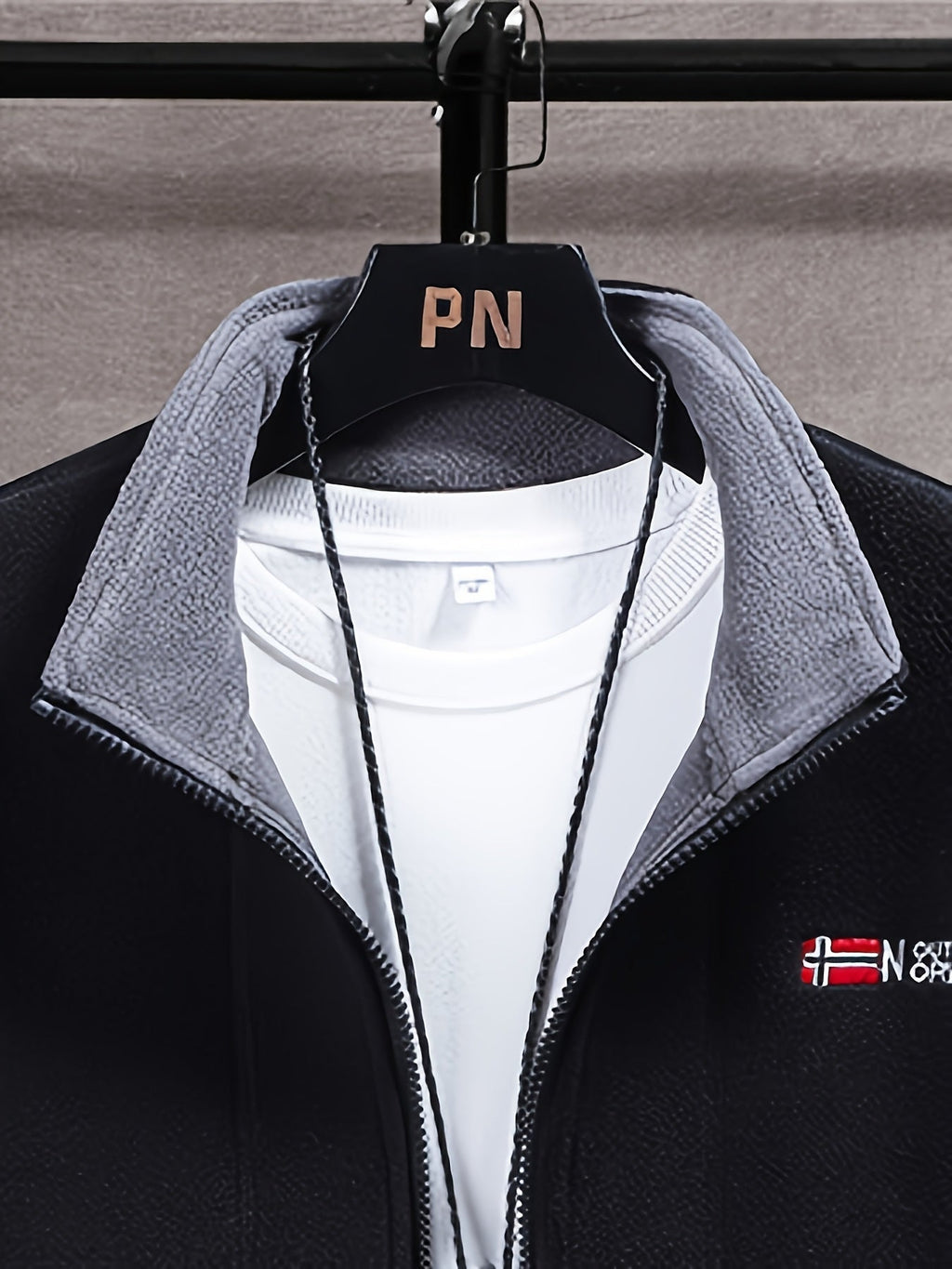 Julius Men’s Fleece Jacket – Warm Breathable Outdoor Zip-Up Winter Coat