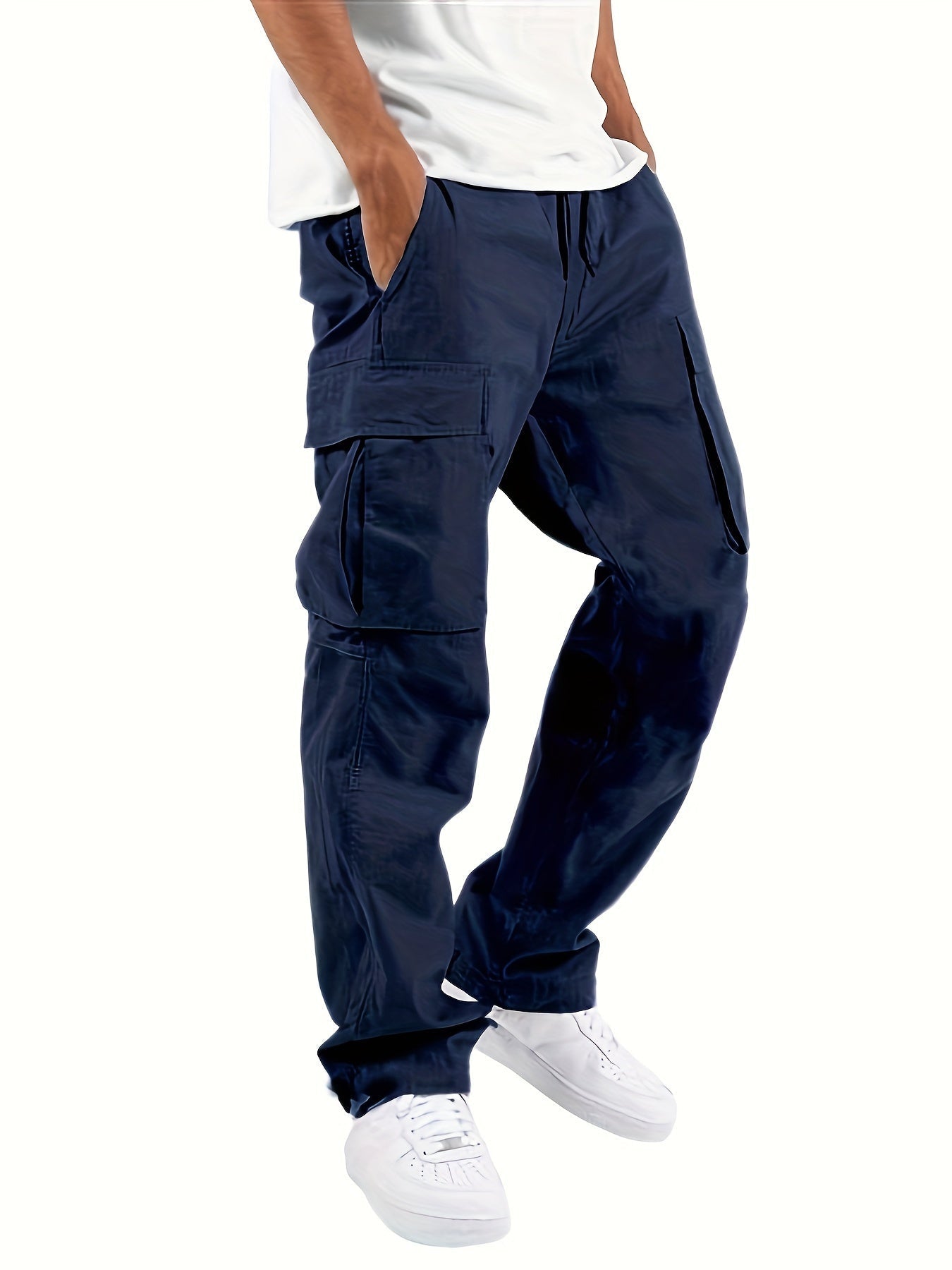 Tristan Men’s Cargo Trousers – Relaxed Fit Cotton Utility Pants with Cargo Pockets