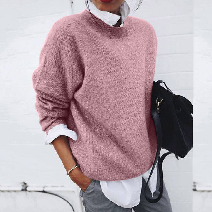 Elena Women’s Cashmere Jumper – Soft Lightweight Knit Crew Neck Sweater