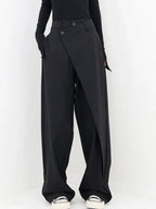Emma Women’s Wide Leg Trousers – Breathable Loose Fit Casual Baggy Summer Pants