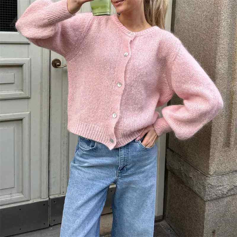 Addilyn Women’s Knit Cardigan – Soft Warm Elegant Button-Up Casual Chic Sweater