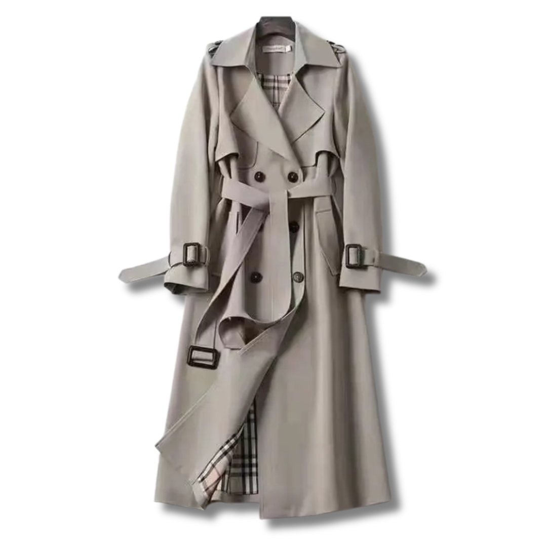 Emilia Women’s Trench Coat – Elegant Long Jacket for Smart & Casual Wear