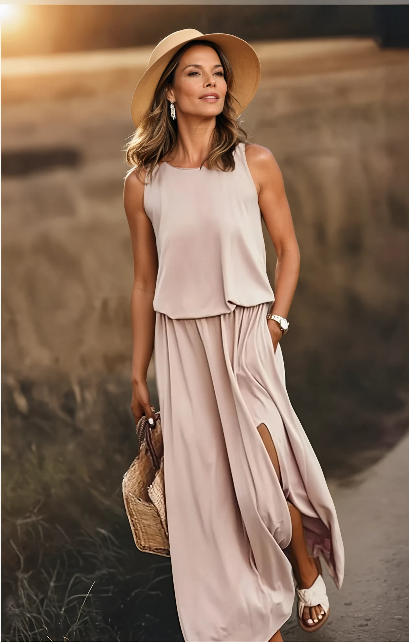 Florentine Women’s Maxi Dress – Elegant Breathable Summer Dress with Flowy Fit