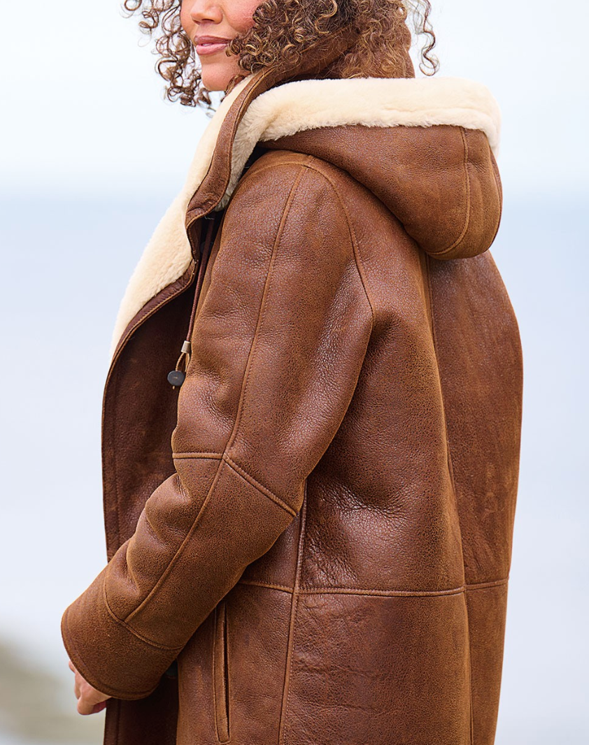 Leia Women’s Hooded Winter Coat – Warm Relaxed Fit Jacket for Everyday Comfort