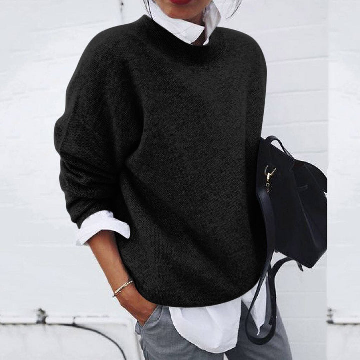 Elena Women’s Cashmere Jumper – Soft Lightweight Knit Crew Neck Sweater