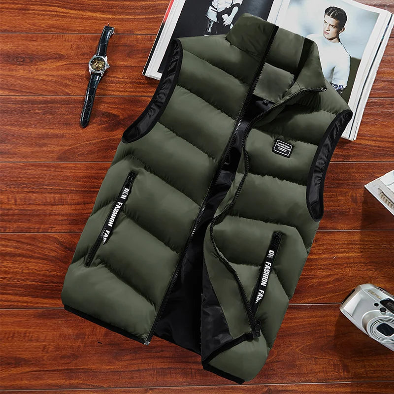 Clarence Men’s Quilted Gilet – Warm Sleeveless Puffer Vest with Zip Closure