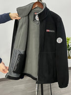 Julius Men’s Fleece Jacket – Warm Breathable Outdoor Zip-Up Winter Coat