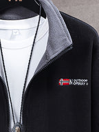 Julius Men’s Fleece Jacket – Warm Breathable Outdoor Zip-Up Winter Coat