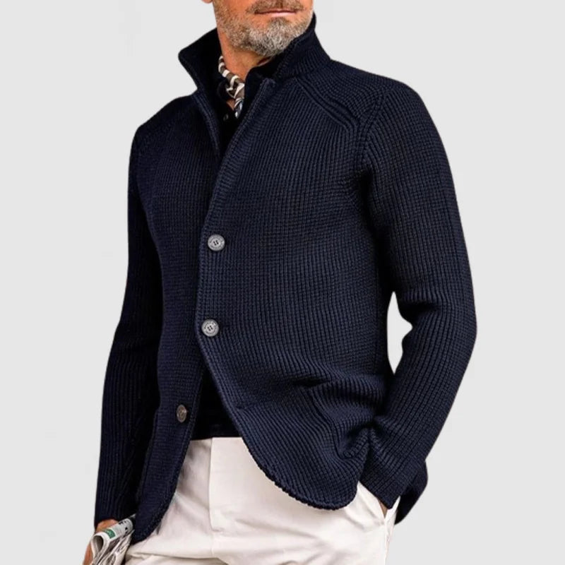 Francis Men’s Wool Cardigan – Elegant Warm Knit Jacket for Casual & Smart Wear