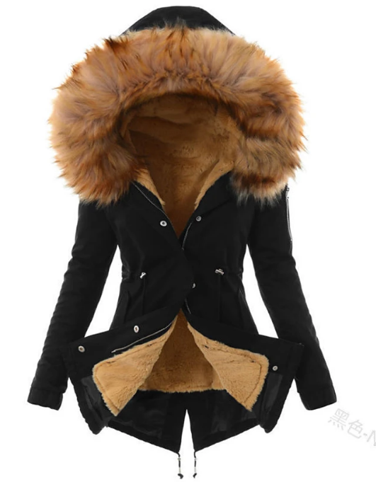 Polly Women’s Winter Coat – Elegant Long Insulated Coat with Warm Windproof Design