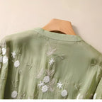 Emily Women’s Floral Blouse – Elegant Lightweight Top with Romantic Chic Fit