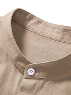 Richard Men’s Summer Set – Linen-Blend Shirt & Trousers Co-Ord Casual Chic Outfit