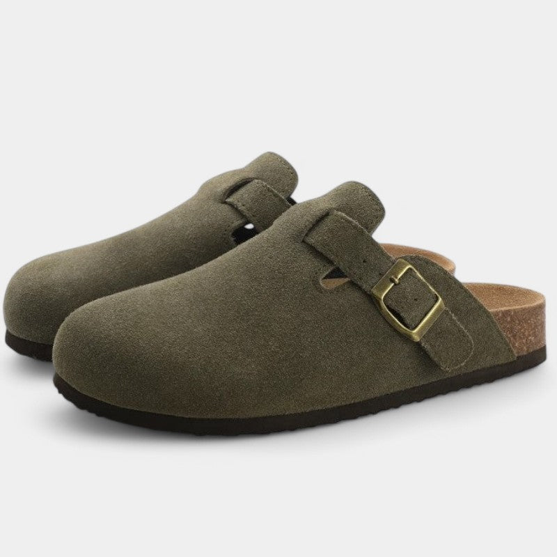 Hollie Women's Clogs – Adjustable Buckle Slip On Shoes for Casual Everyday Comfort