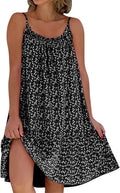 Jasmine Women's Floral Midi Dress – Bohemian Sleeveless Summer Beach Dress