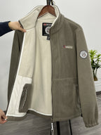 Julius Men’s Fleece Jacket – Warm Breathable Outdoor Zip-Up Winter Coat
