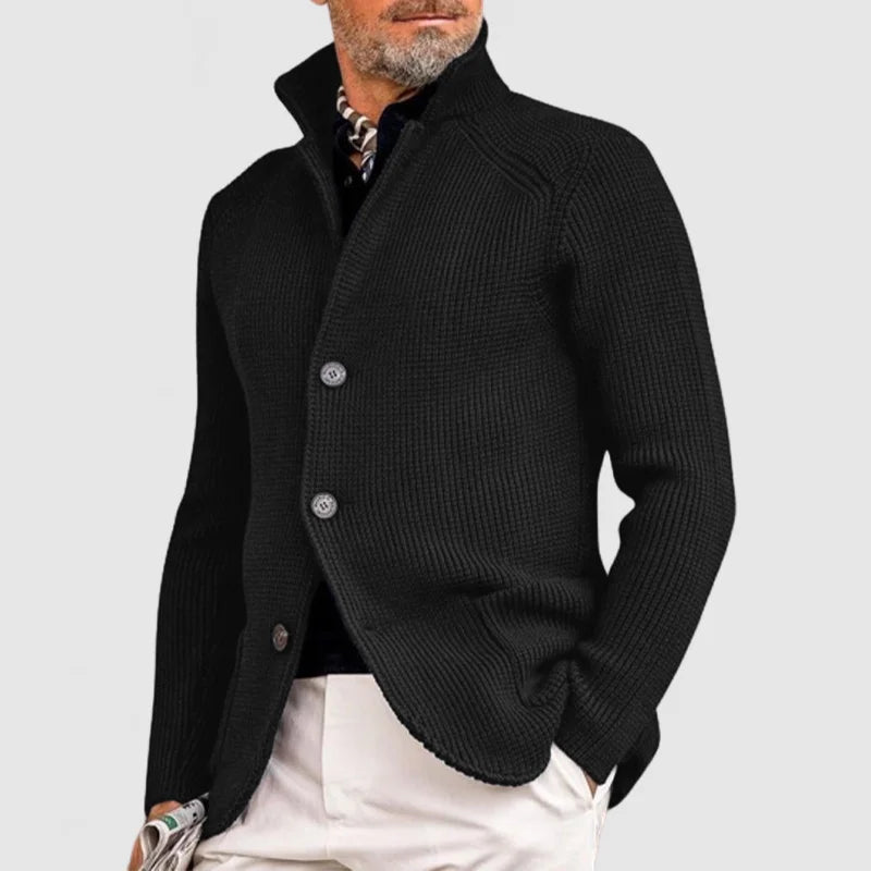 Francis Men’s Wool Cardigan – Elegant Warm Knit Jacket for Casual & Smart Wear
