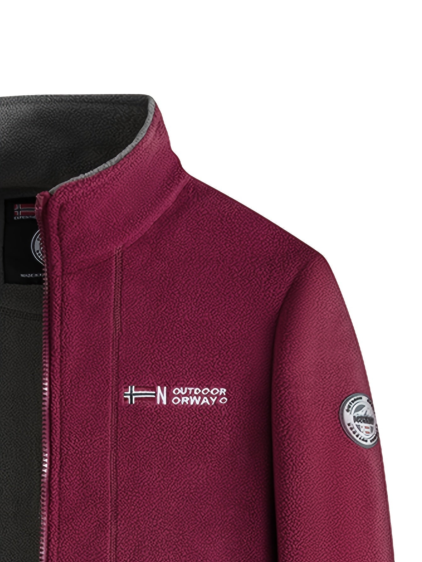 Julius Men’s Fleece Jacket – Warm Breathable Outdoor Zip-Up Winter Coat