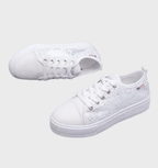 Alena Women’s Casual Sneakers – Breathable Lace-Up Trainers with Non-Slip Sole