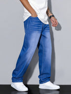 Mason Men's Baggy Jeans – Relaxed Fit Denim Trousers with Classic Pockets
