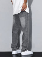 Mason Men's Baggy Jeans – Relaxed Fit Denim Trousers with Classic Pockets