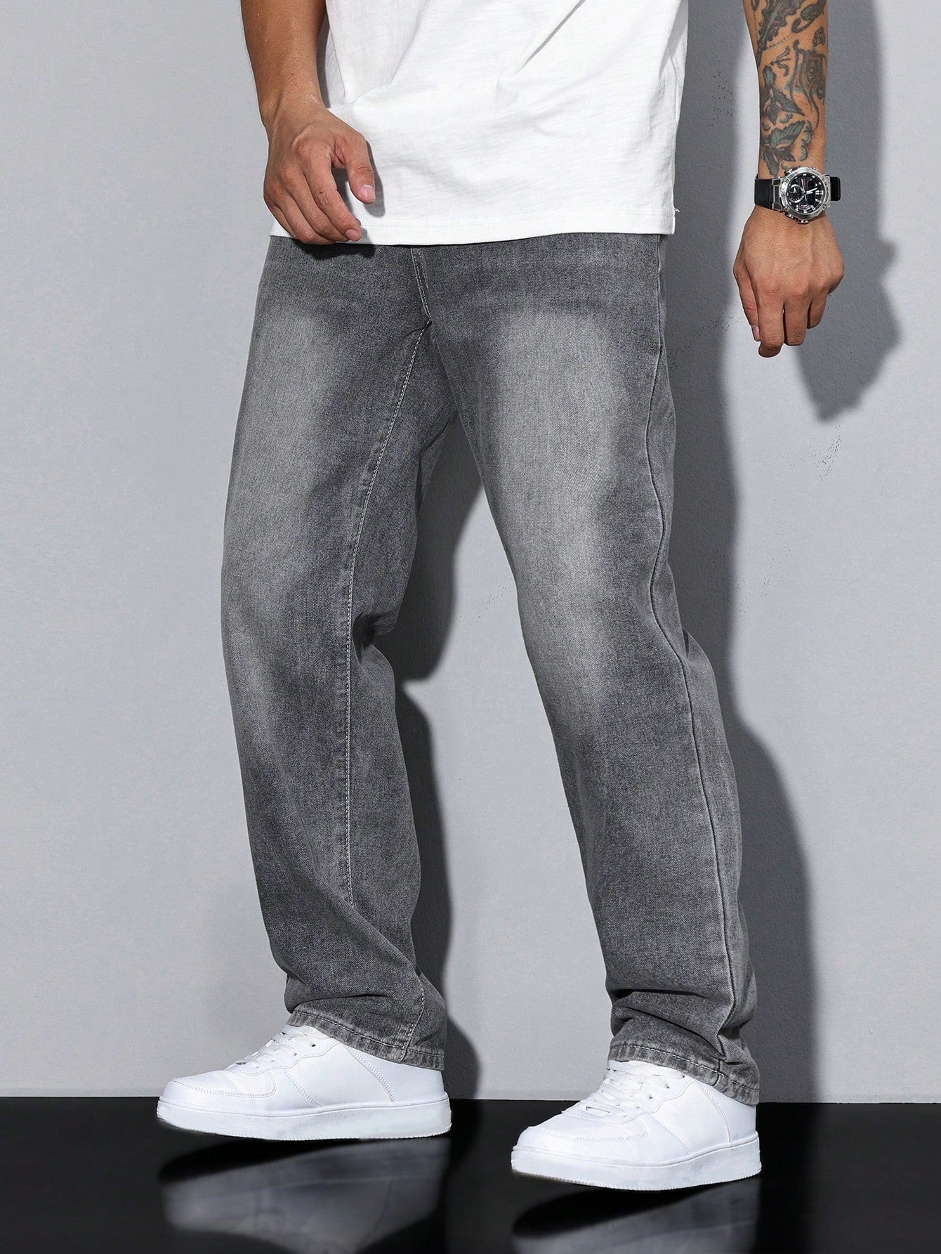 Mason Men's Baggy Jeans – Relaxed Fit Denim Trousers with Classic Pockets