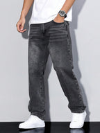 Mason Men's Baggy Jeans – Relaxed Fit Denim Trousers with Classic Pockets