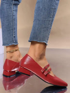 Luciana Women’s Ballet Flats – Elegant Double Strap Shoes with Comfortable Fit