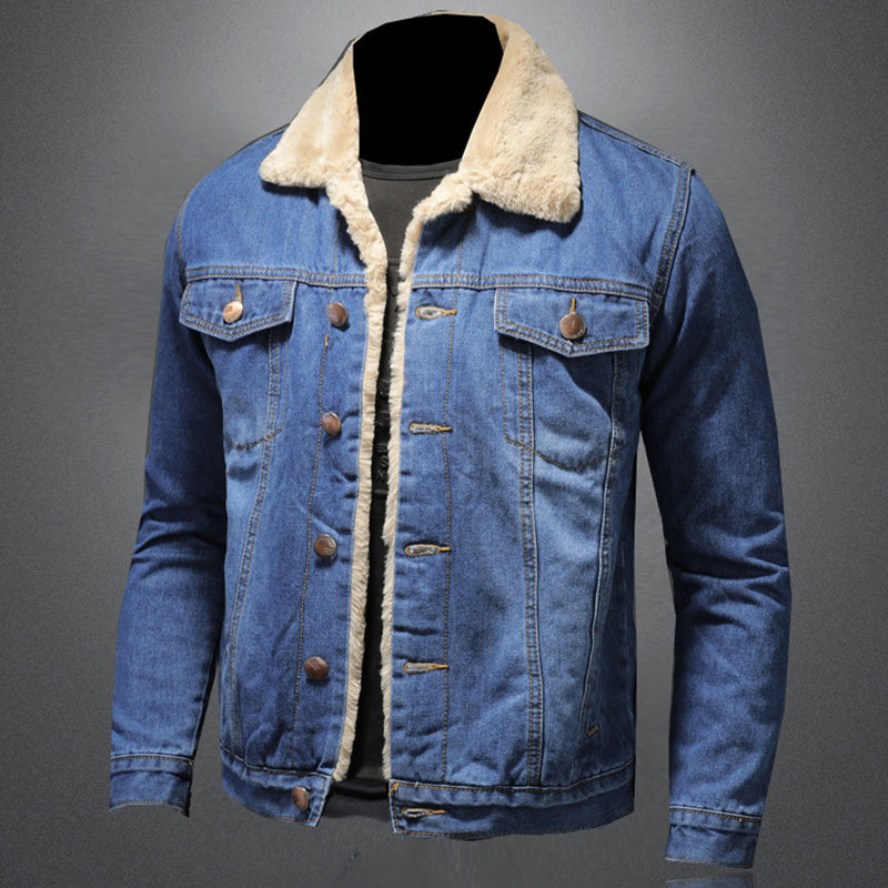 Jackson Men’s Denim Jacket – Warm Lined Jean Jacket with Classic Button Closure